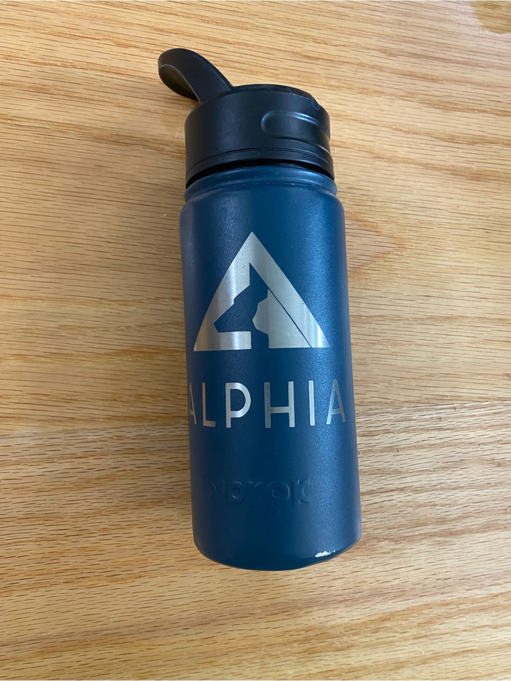 ALPHIA Blue Stainless Water Bottle with Flip Spout